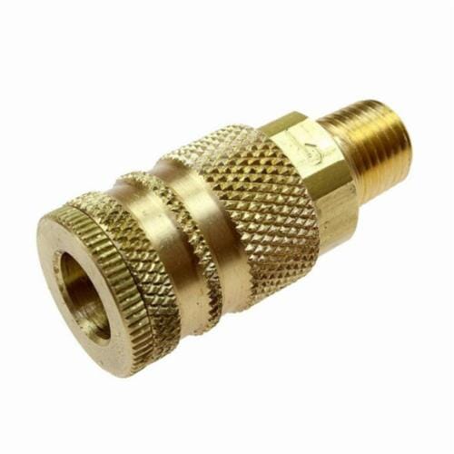 Coilhose® 152 Coilflow Manual Industrial Type 15 Manual Industrial Hose Coupler, 1/4 in Nominal, Quick Disconnect Coupler x FNPT, 300 psi Pressure, Brass, Domestic